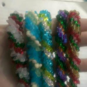 Handmade crocheted bracelets